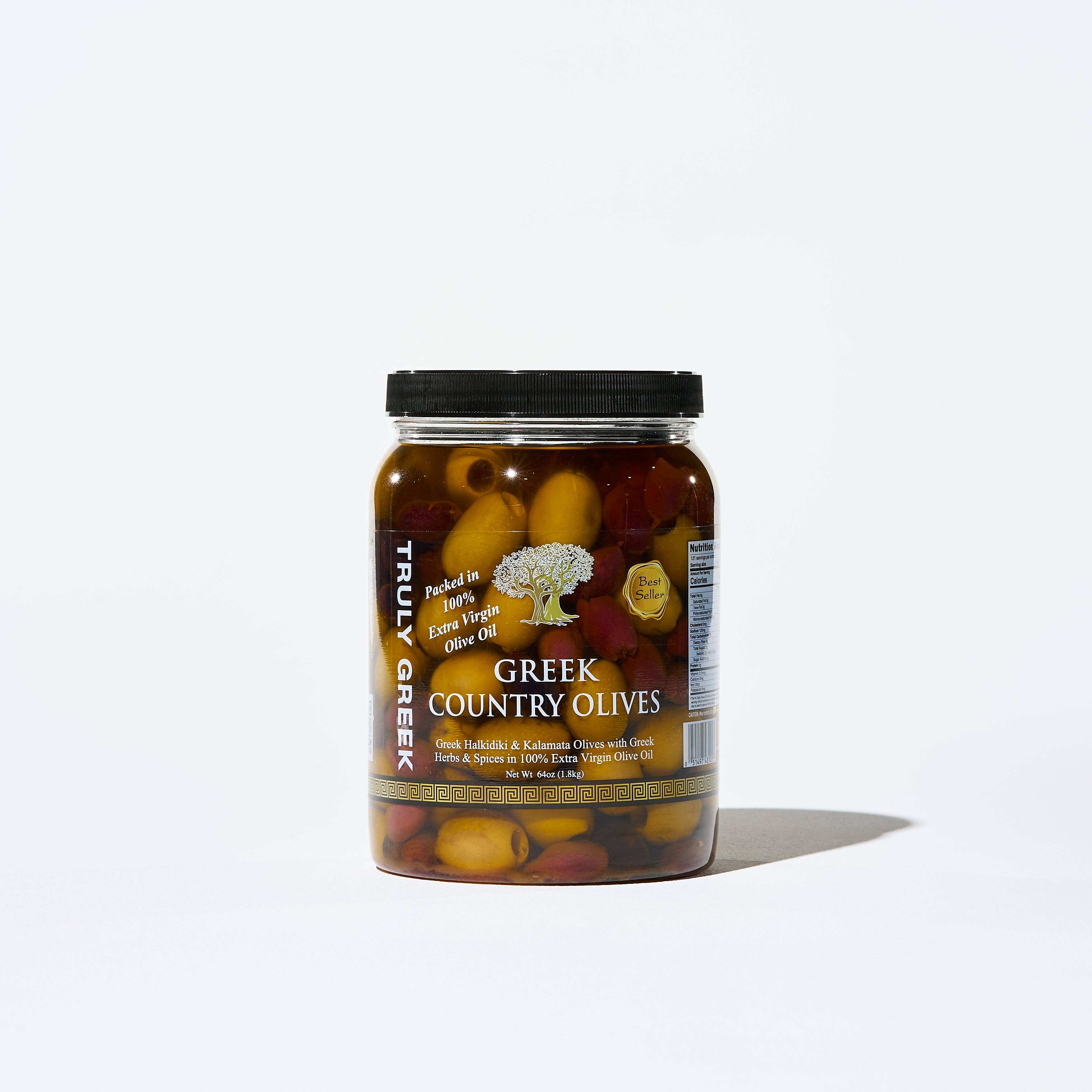 Greek Country Olive Mix 64oz – Scratch That Kitchen
